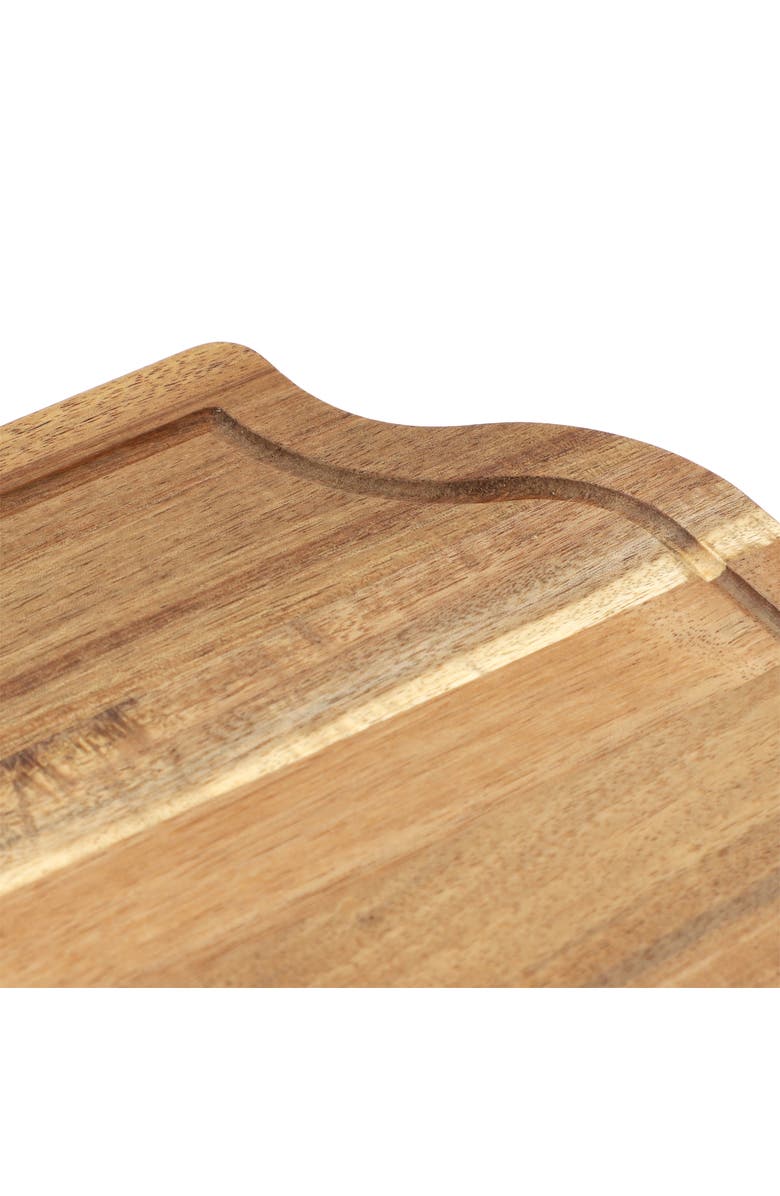 Megachef 14 x 8.5 Inch Acacia Wood Cutting, Prep and Serving Butcher Cutting Board, Alternate, color, Acacia