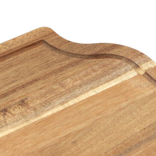 Megachef 14 X 8.5 Inch Acacia Wood Cutting, Prep And Serving Butcher Cutting Board In Brown