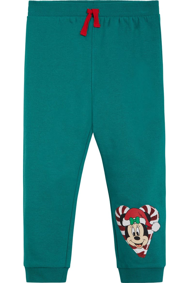 Minnie Mouse Holiday 2-Piece Sweatshirt and Joggers Set, Alternate, color, Green Minnie Mouse
