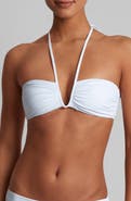 Lauren Ralph Lauren Shirred V-Wire Bikini Top
