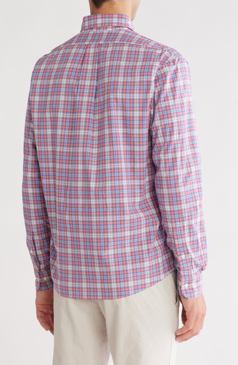 Brooks Brothers Plaid Long Sleeve Sport Fit Button-Down Shirt, Alternate, color, Slaterosetartan