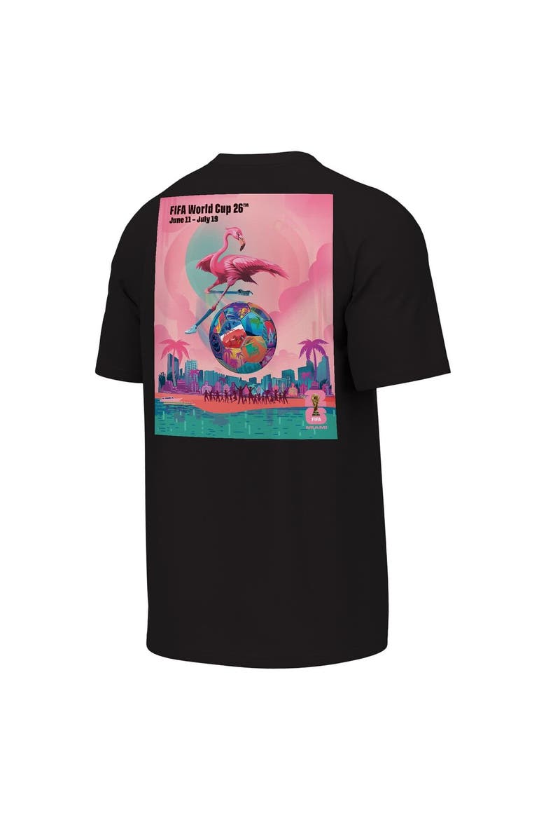Men's Outerstuff Black 2026 FIFA World Cup Miami Host City Poster Graphic T-Shirt, Alternate, color, Black