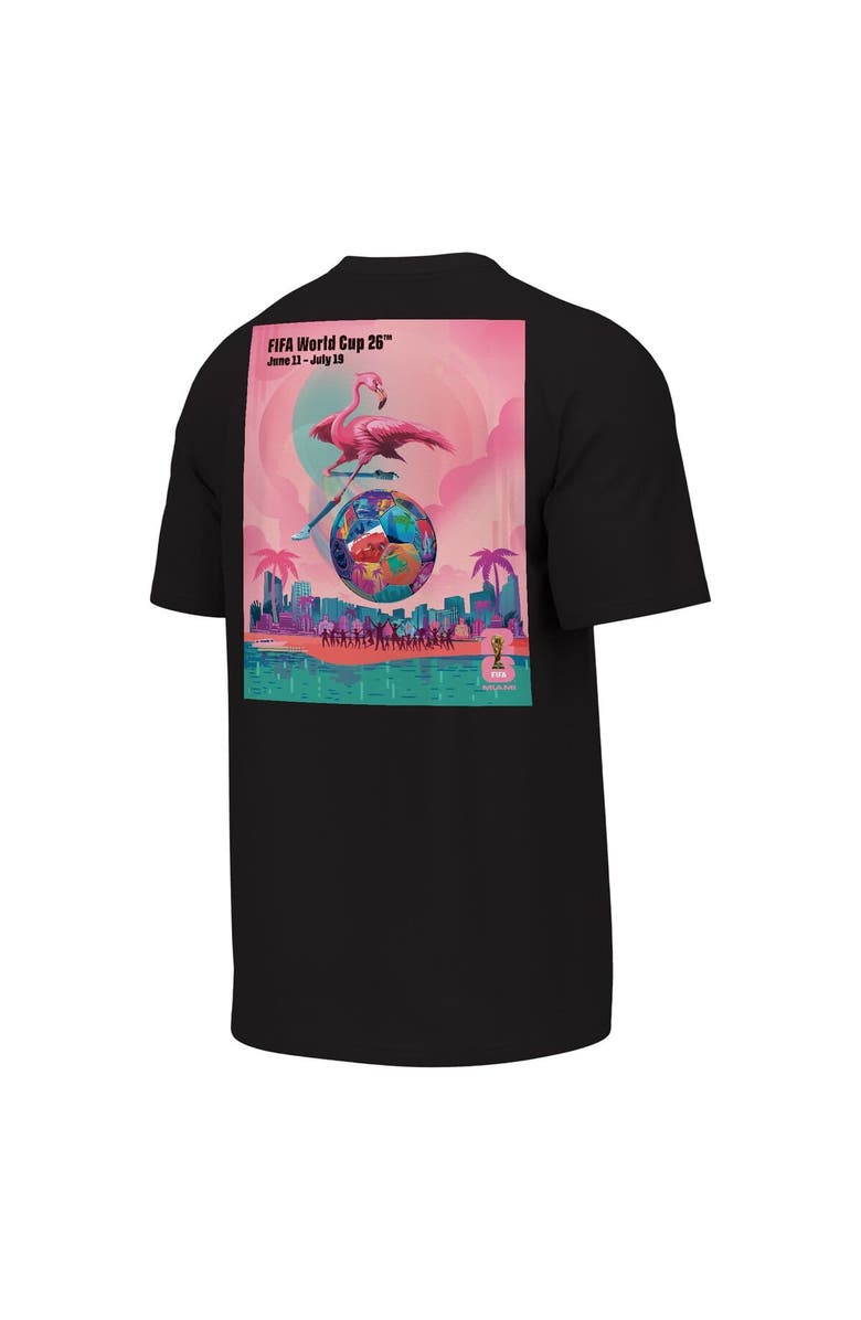 Outerstuff Men's Outerstuff Black 2026 FIFA World Cup Miami Host City Poster Graphic T-Shirt, Alternate, color, Black