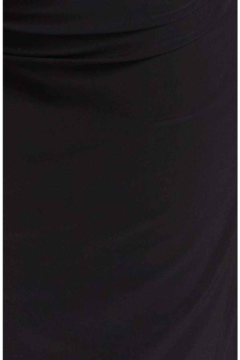 Shirred Long Sleeve Dress, Alternate, color, BLACK