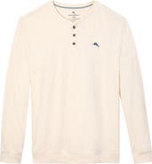 Tommy Bahama Long Sleeve Cotton & Modal Henley Pajama Top