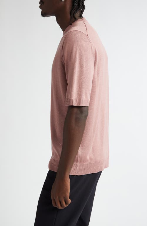 Isaia Silk Sweater In Light Pink