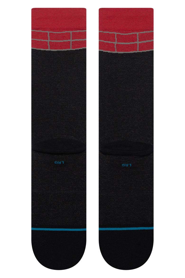 Down the Chimney Crew Socks, Alternate, color, BLACK