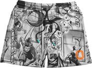 OVERTIME Anime Collage Mesh Basketball Shorts