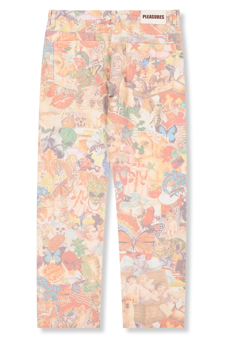 Stickers Straight Leg Jeans, Alternate, color, MULTI