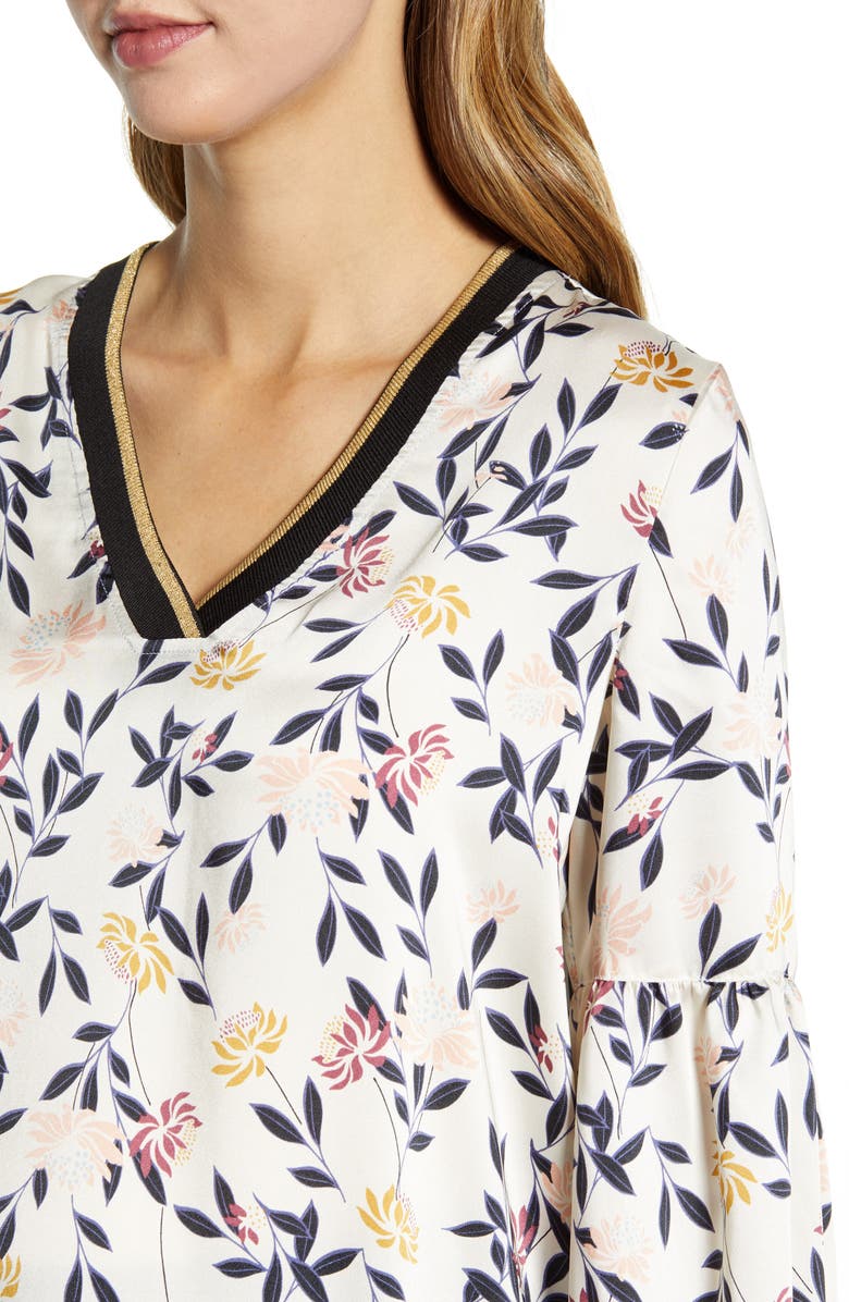 Maternal America Bishop Sleeve Maternity Blouse, Alternate, color, Zen Garden