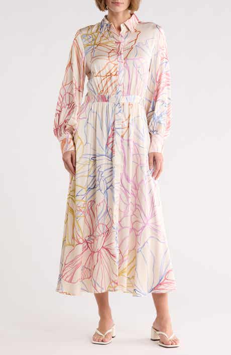 FRNCH Amanda Long Sleeve Shirtdress