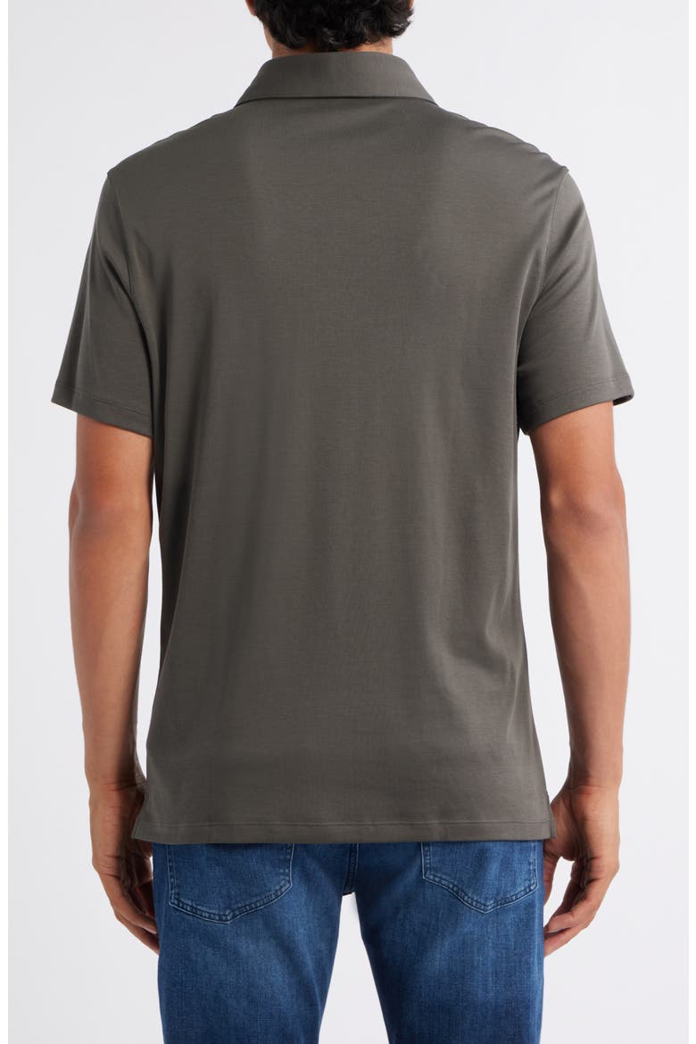 Georgia Solid Pima Cotton Polo, Alternate, color, BELUGA
