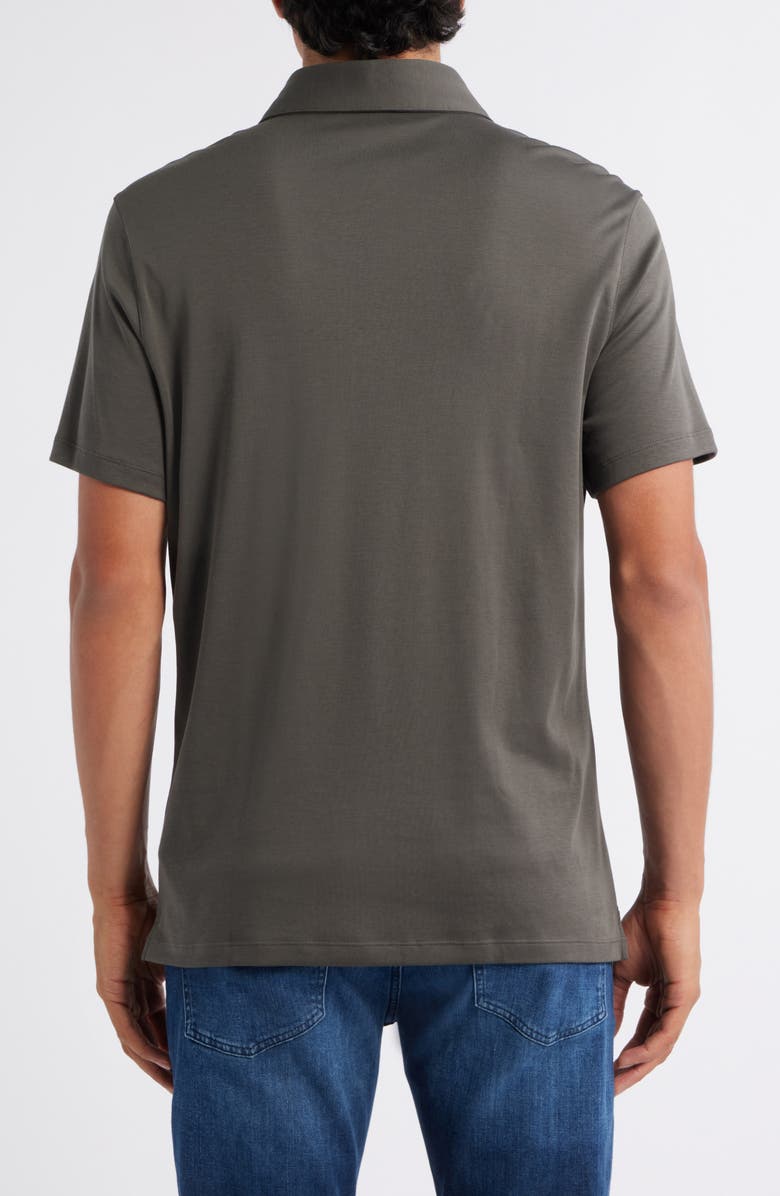 Robert Barakett Georgia Solid Pima Cotton Polo, Alternate, color, Beluga