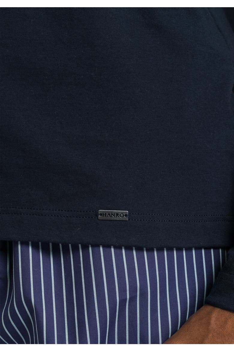 Living Cotton Crew Neck Top, Alternate, color, Deep Navy