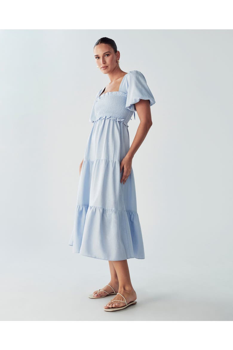 Suzi Midi Dress, Alternate, color, Sky Blue