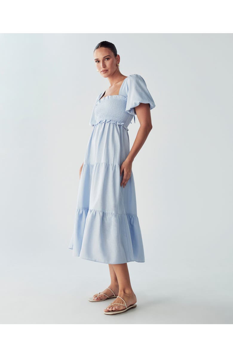 WILLA Suzi Midi Dress, Alternate, color, Sky Blue