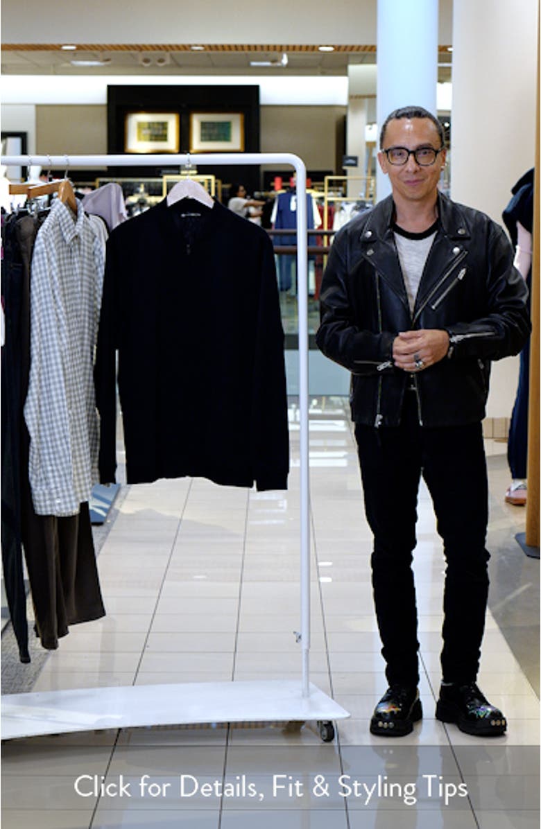 Stretch Cotton Bomber Jacket, sales video thumbnail