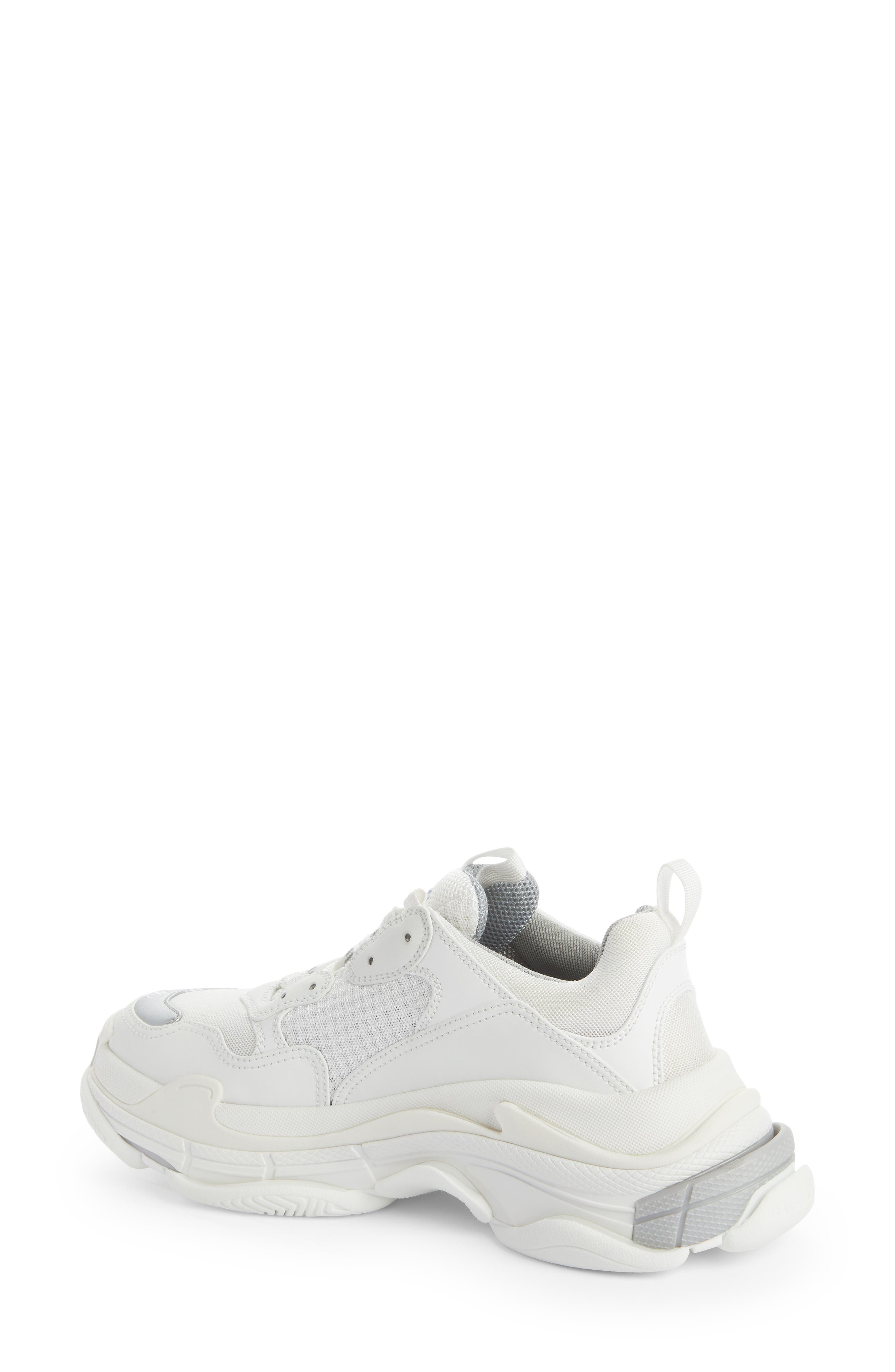 Triple S Low Top Sneaker, Alternate, color, WHITE