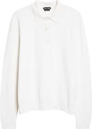 TOM FORD Silk & Cotton Piqué Long Sleeve Polo