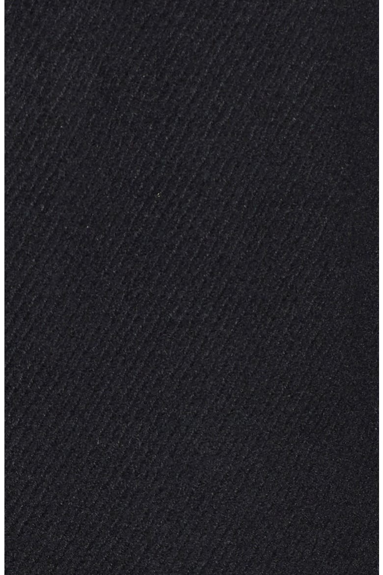 Asymmetrical Wool Blend Coat, Alternate, color, BLACK