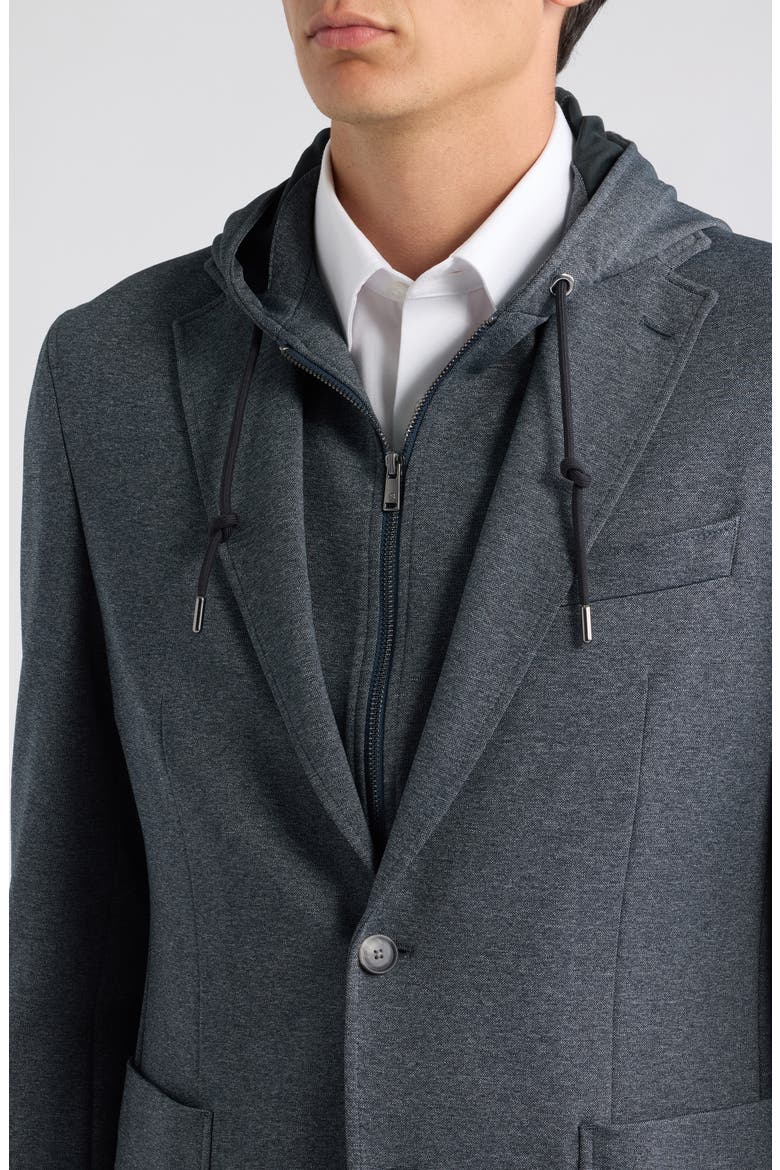 Hanry Jersey Sport Coat with Hooded Bib, Alternate, color, OPEN BLUE