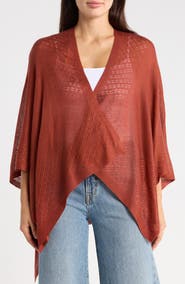 Vince Camuto Cropped Pointelle Topper