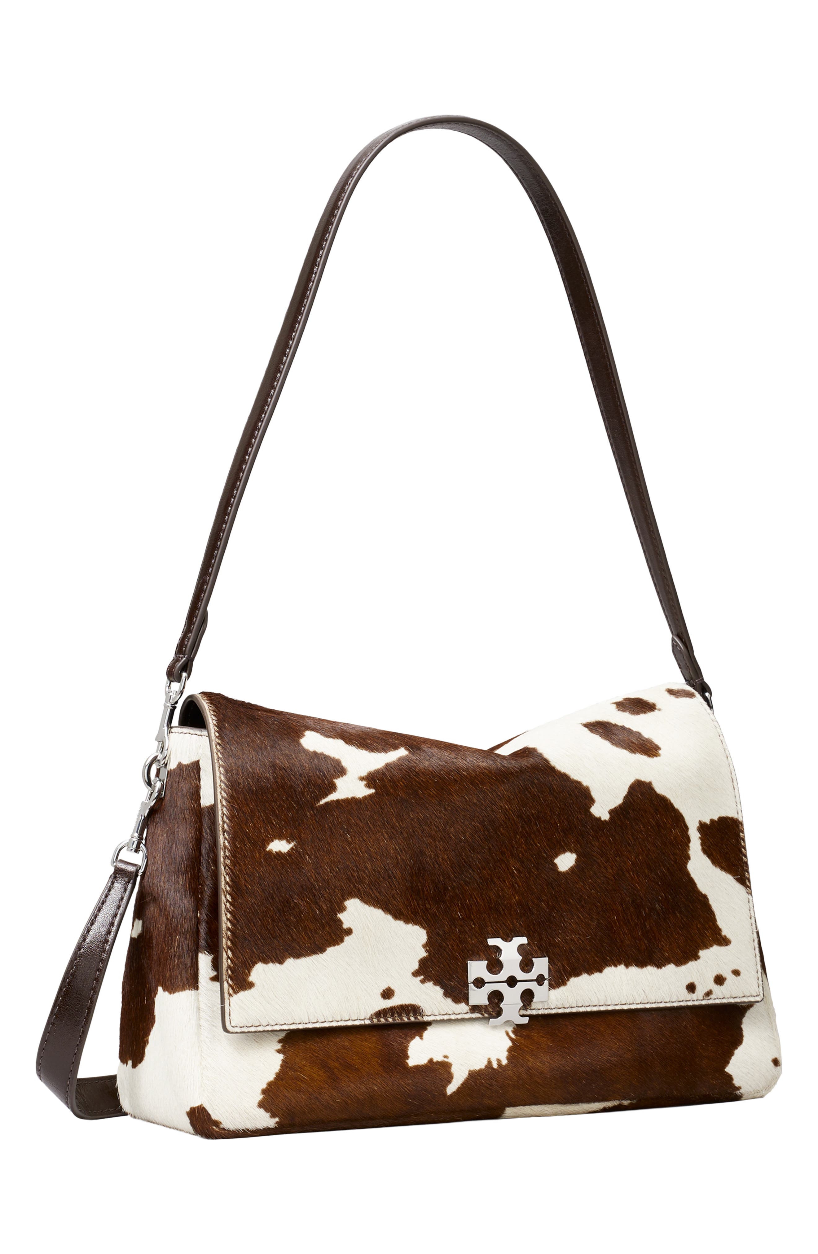 Charlie Genuine Calf Hair Shoulder Bag, Alternate, color, MOCHA BROWN / SHEA BUTTER