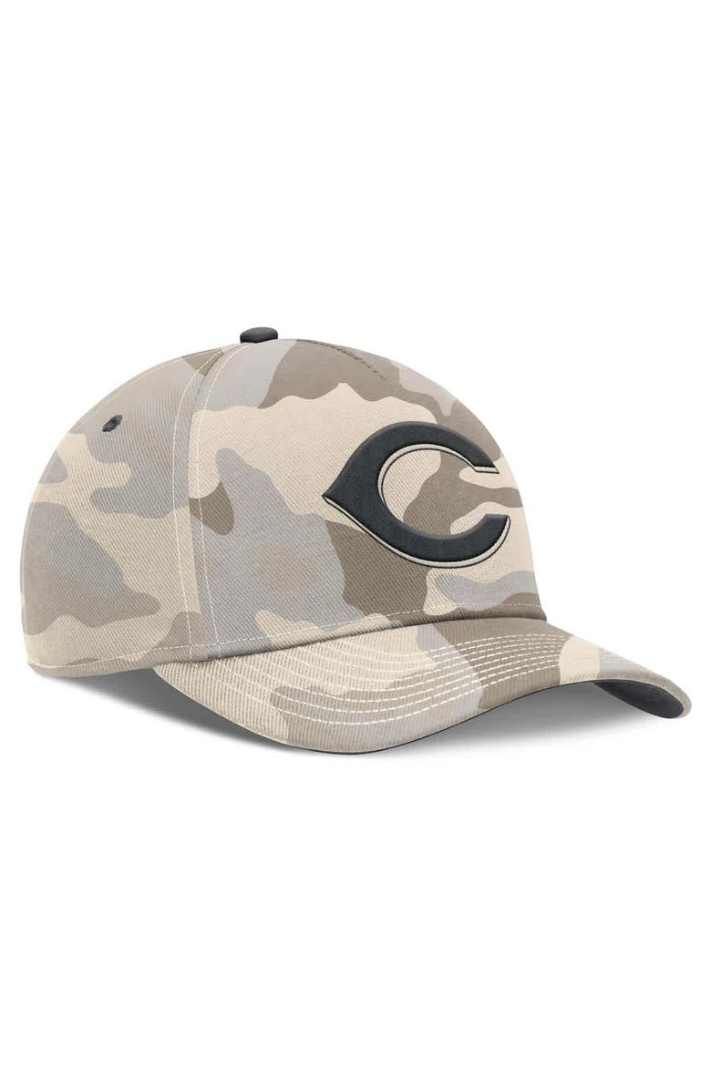 Nike Men's Nike Natural Cincinnati Reds Camo Pack Rise Adjustable Hat, Alternate, color, Natural