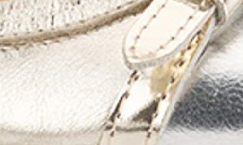 Agl Attilio Giusti Leombruni Agl Monika Cap Toe Ballet Flat In Silvernd-gold