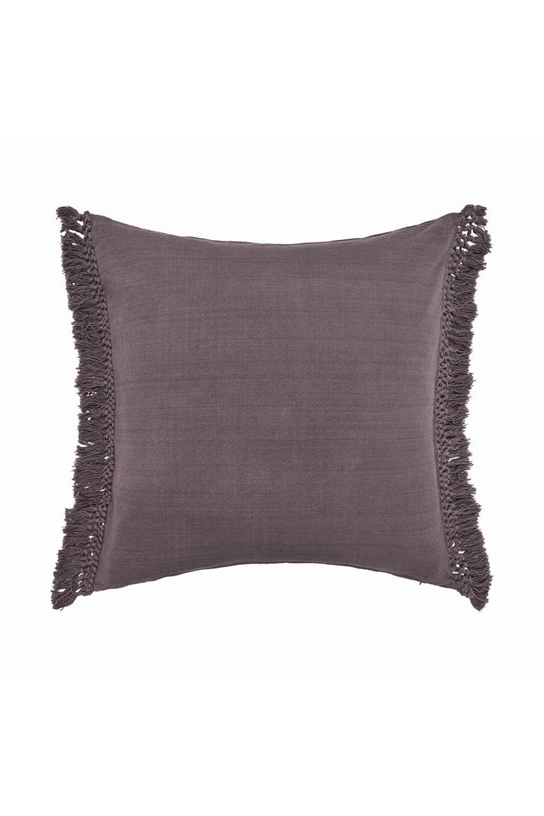 Lavato Fig Purple Cotton Blend Euro Pillow Sham 26" x 26", Main, color, Purple