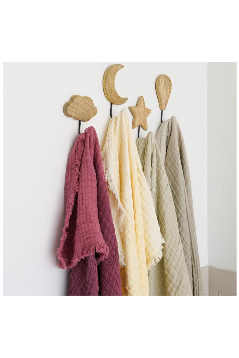 Ombré Cotton Muslin Blanket, Alternate, color, YELLOW