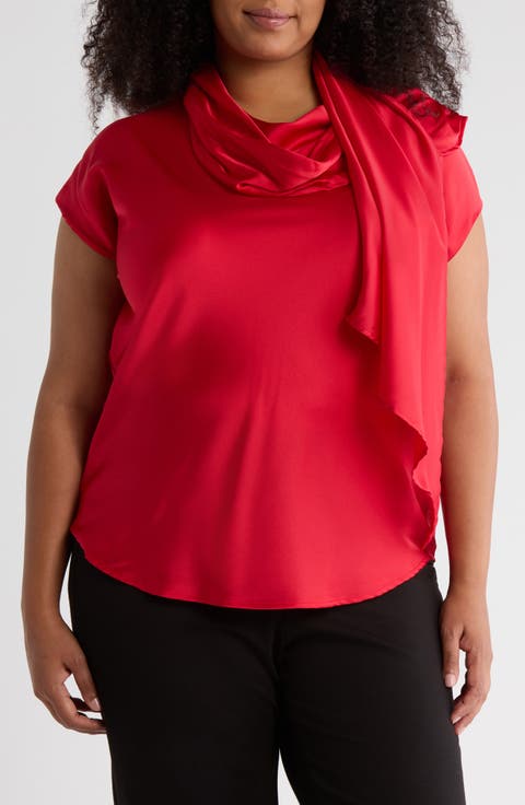 Satin Scarf Top
