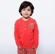 Mixed Up Clothing Boys Pocket Long-Sleeve Henley Shirt