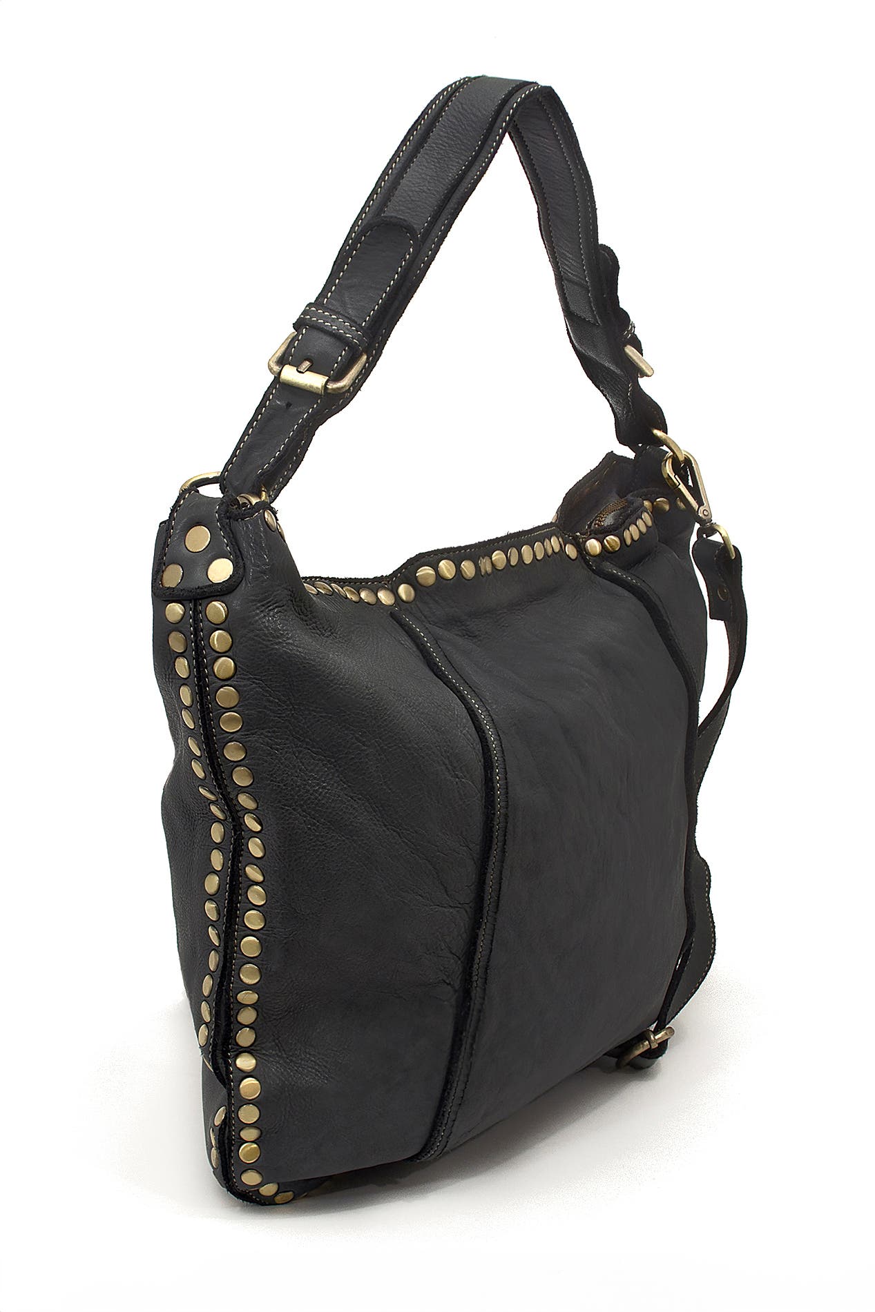 Bolsa Nova Anna Hobo, Alternate, color, Black