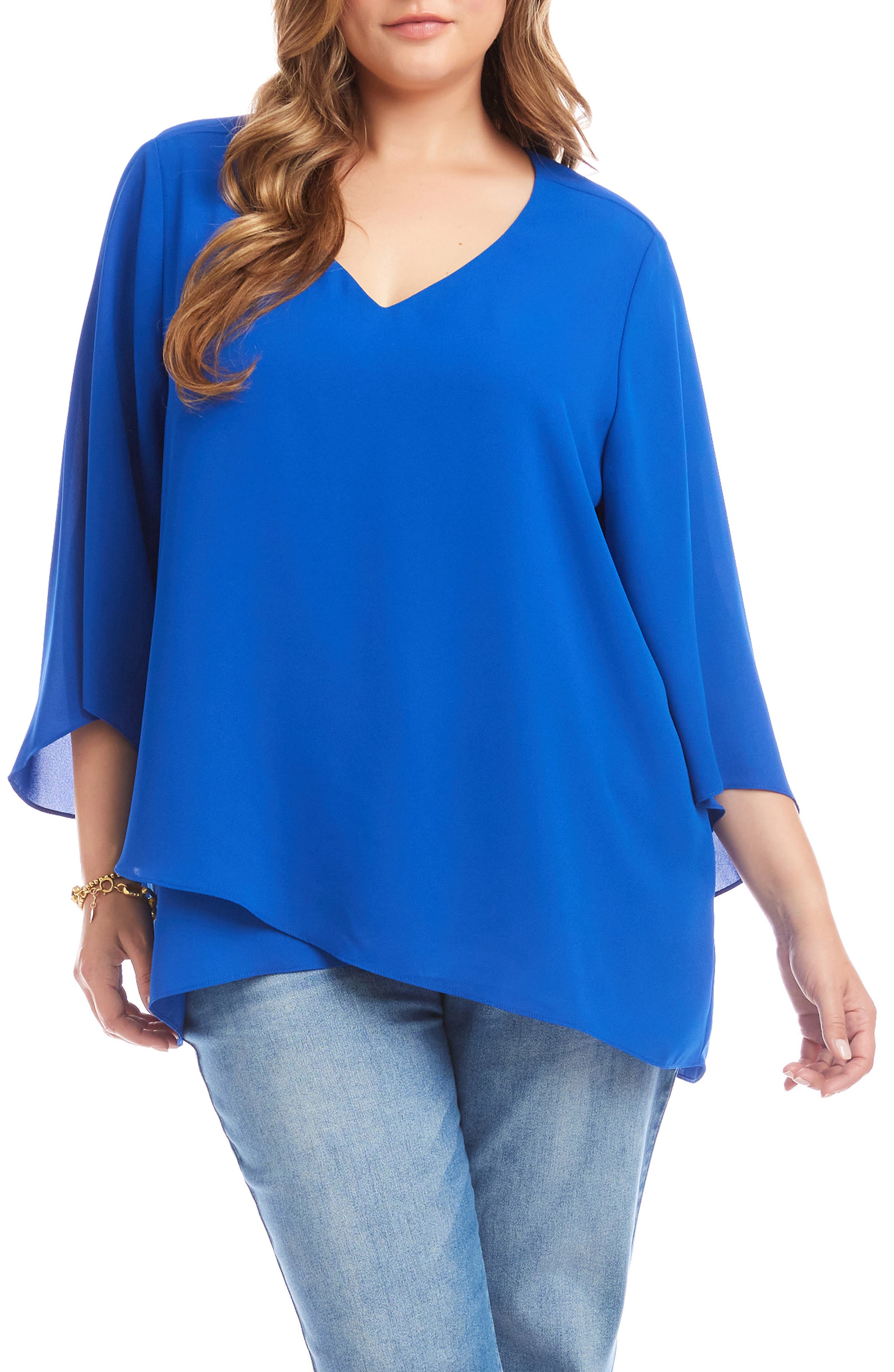 Crossover Hem Asymmetric Top