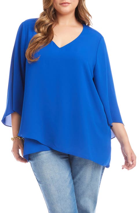 Crossover Hem Asymmetric Top (Plus)