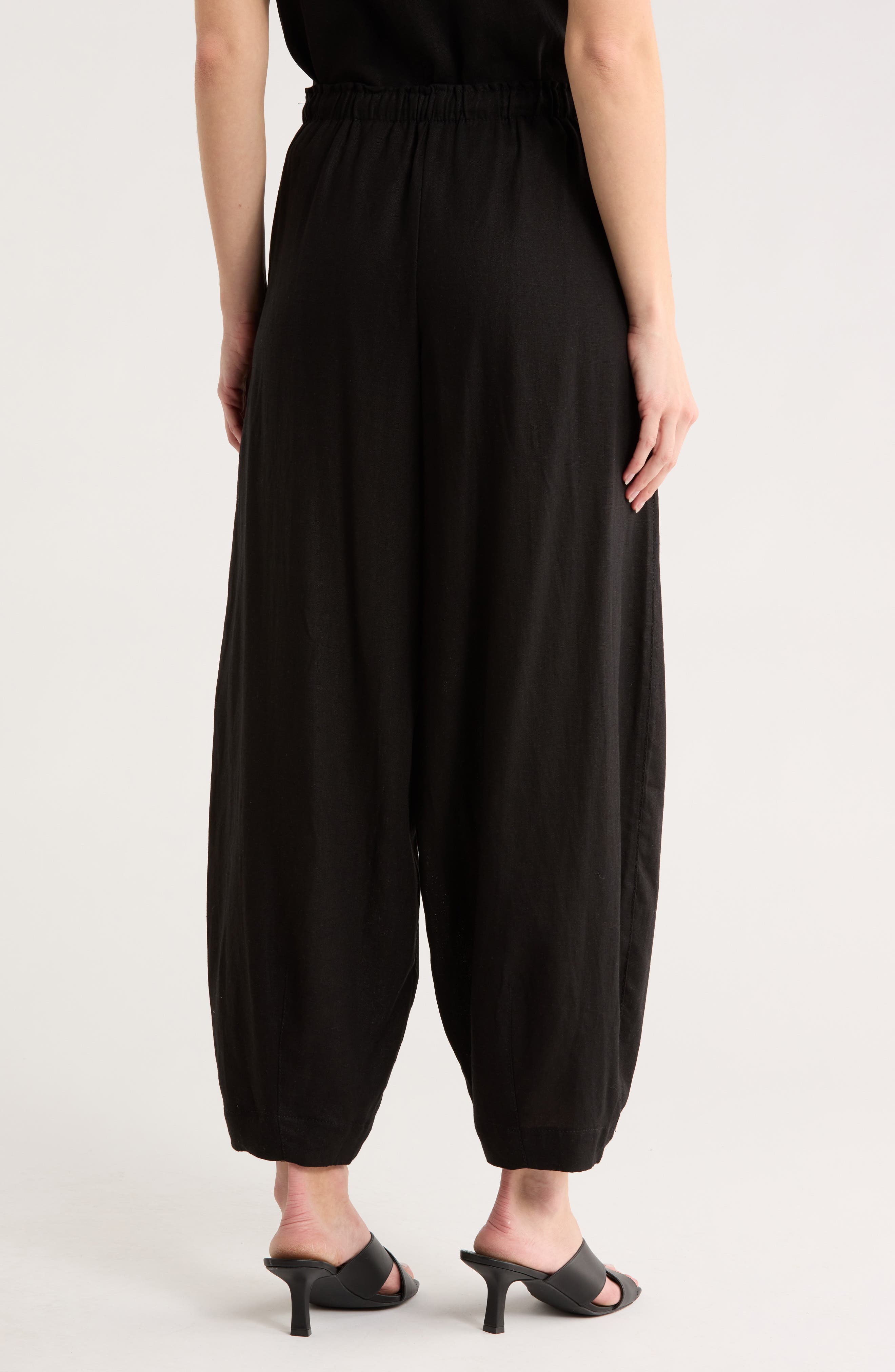 Harem Linen Blend Pants - image 2