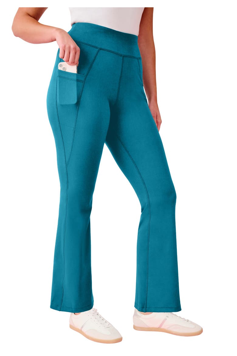 Soft Sculpt Side Pocket Yoga Pants, Main, color, DEEP TEAL