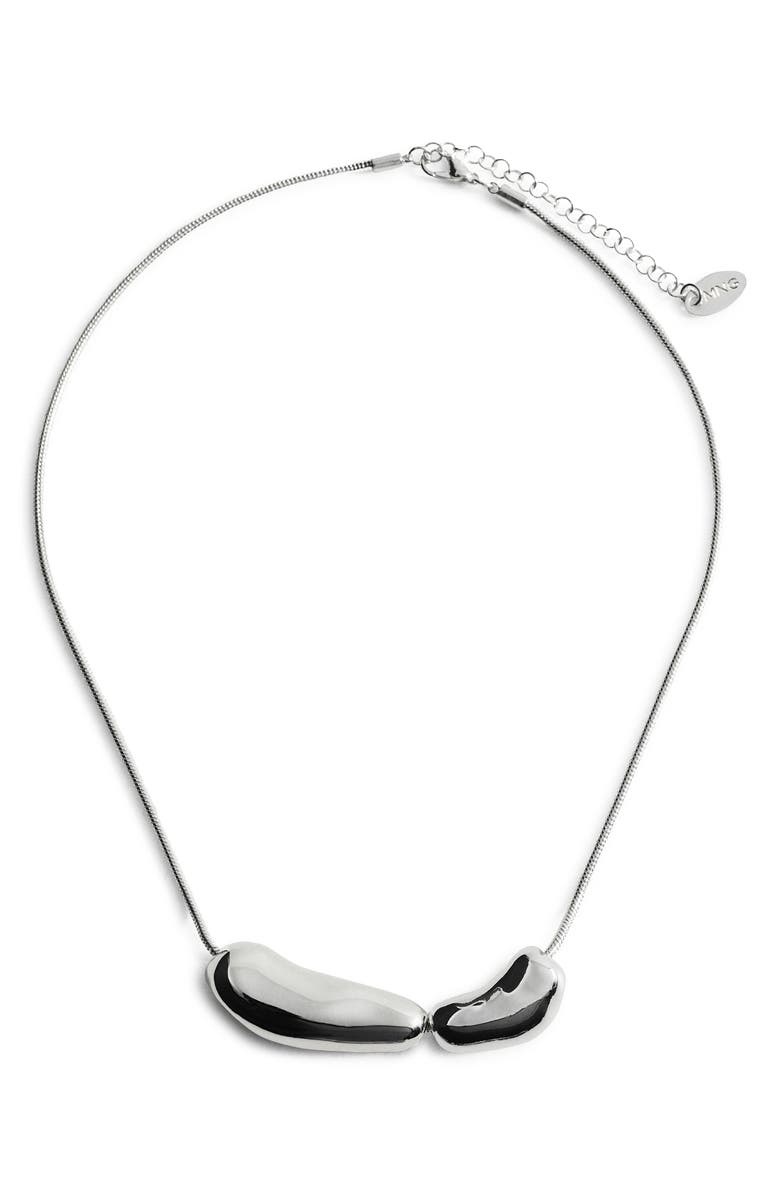 MANGO Irregular Pendant Neckla, Main, color, 