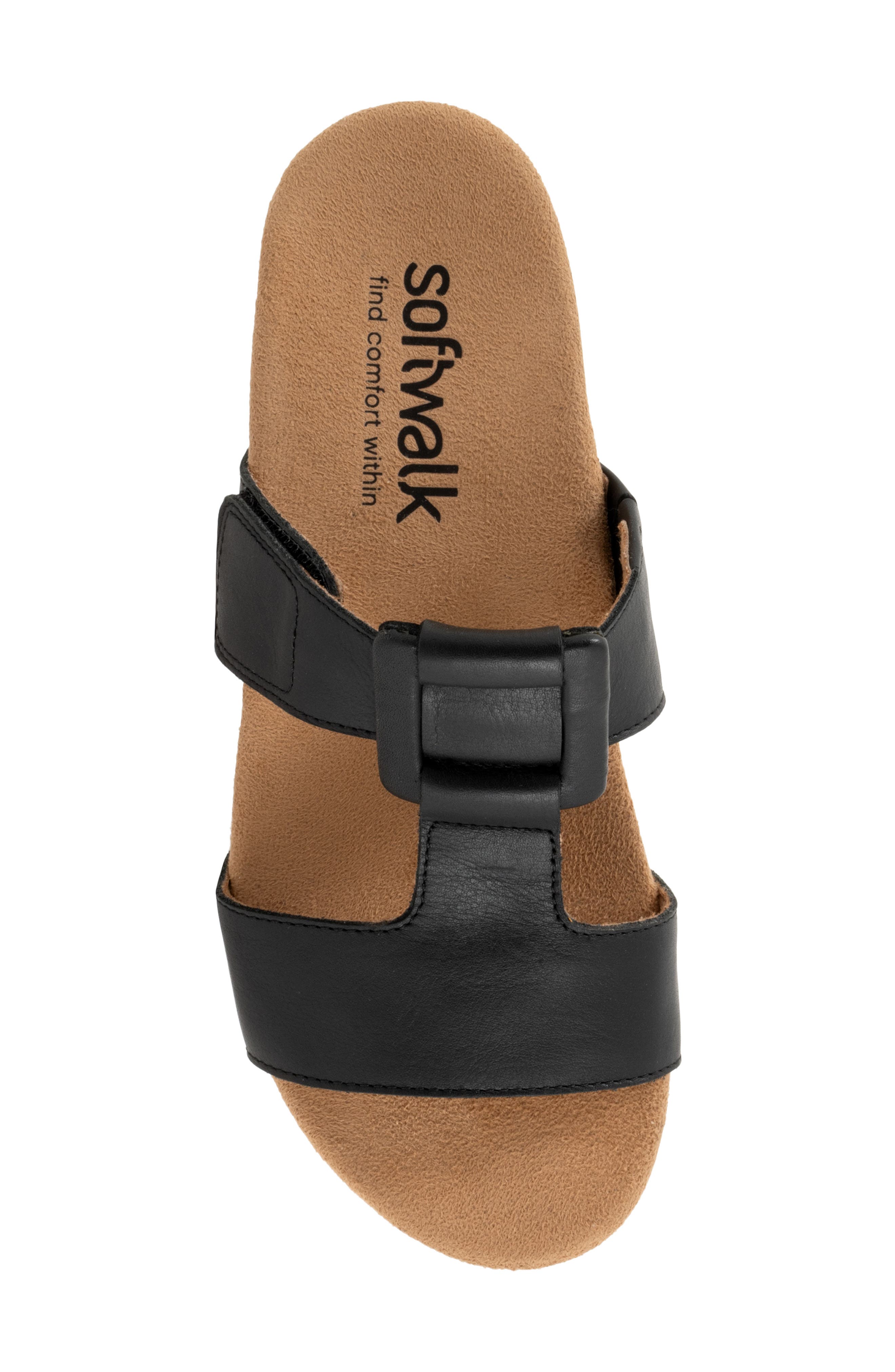 SoftWalk<sup>®</sup> Bexley Platform Slide Sandal, Alternate, color, Black