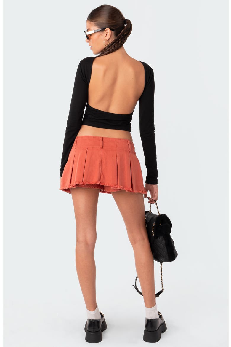 Haven Open Back Crop Top, Alternate, color, BLACK