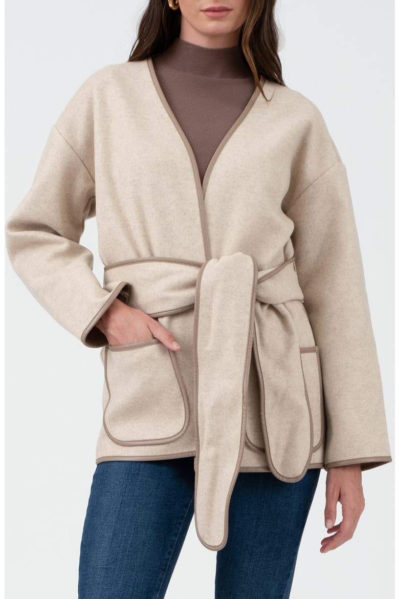 Belted Coat, Main, color, CAMEL