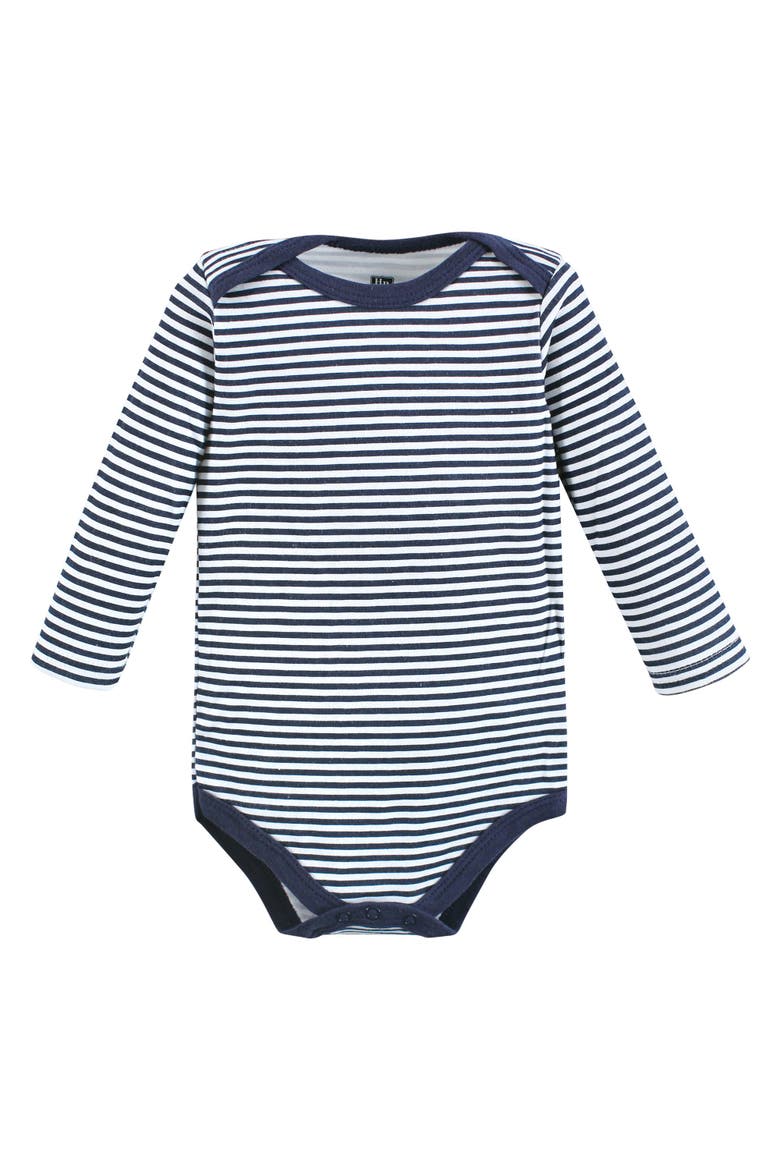 Everyday Long-Sleeve Cotton Babysuits Bundle of 5, Alternate, color, Cars