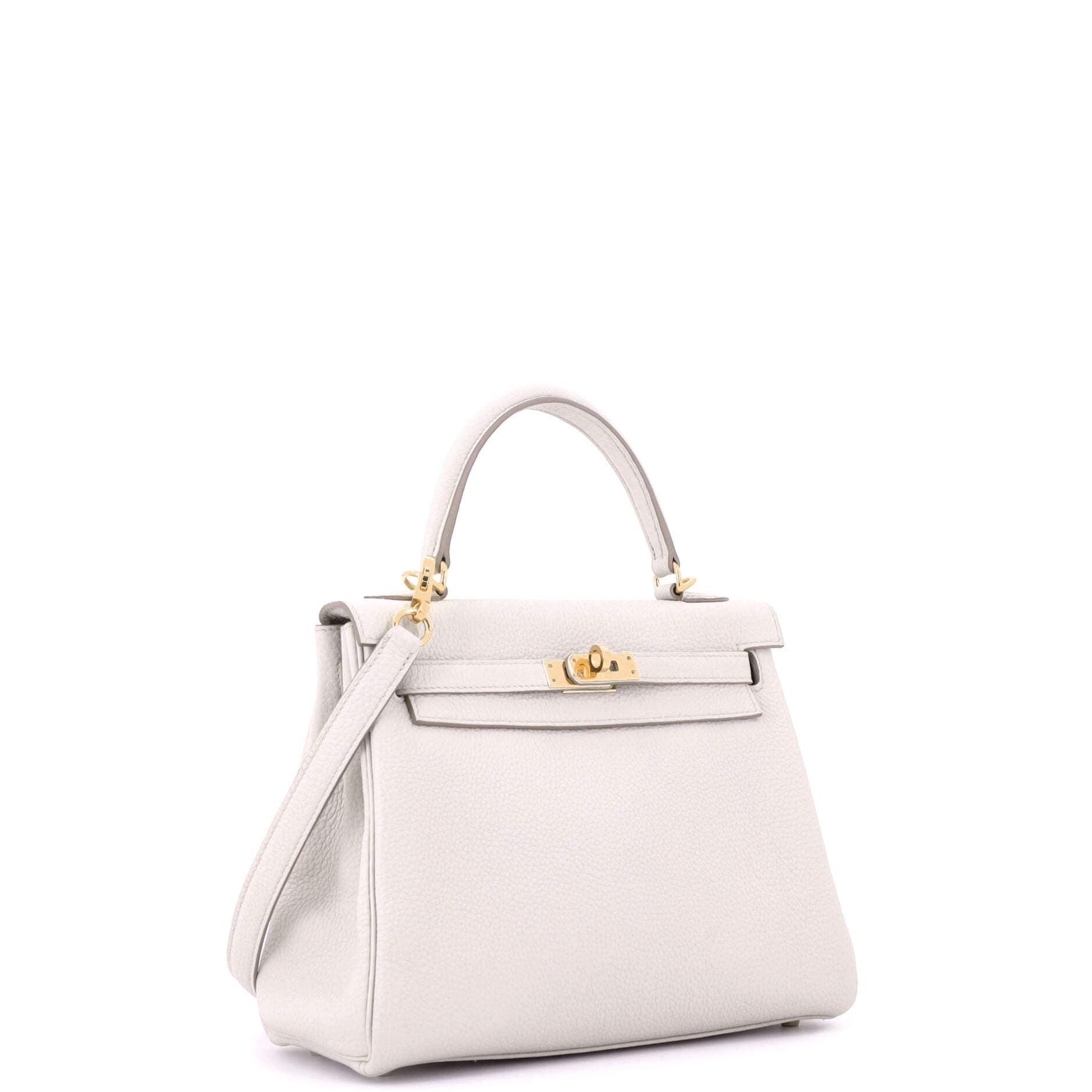 Pre-Owned Hermes Kelly Handbag Light Togo with Gold Hardware 25, Alternate, color, 