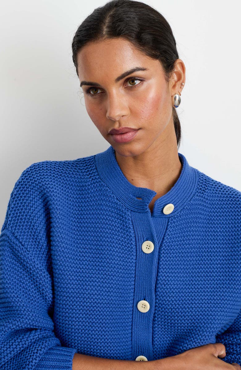 Alex Mill Chunky Cotton Cardigan, Alternate, color, Cosmic Blue