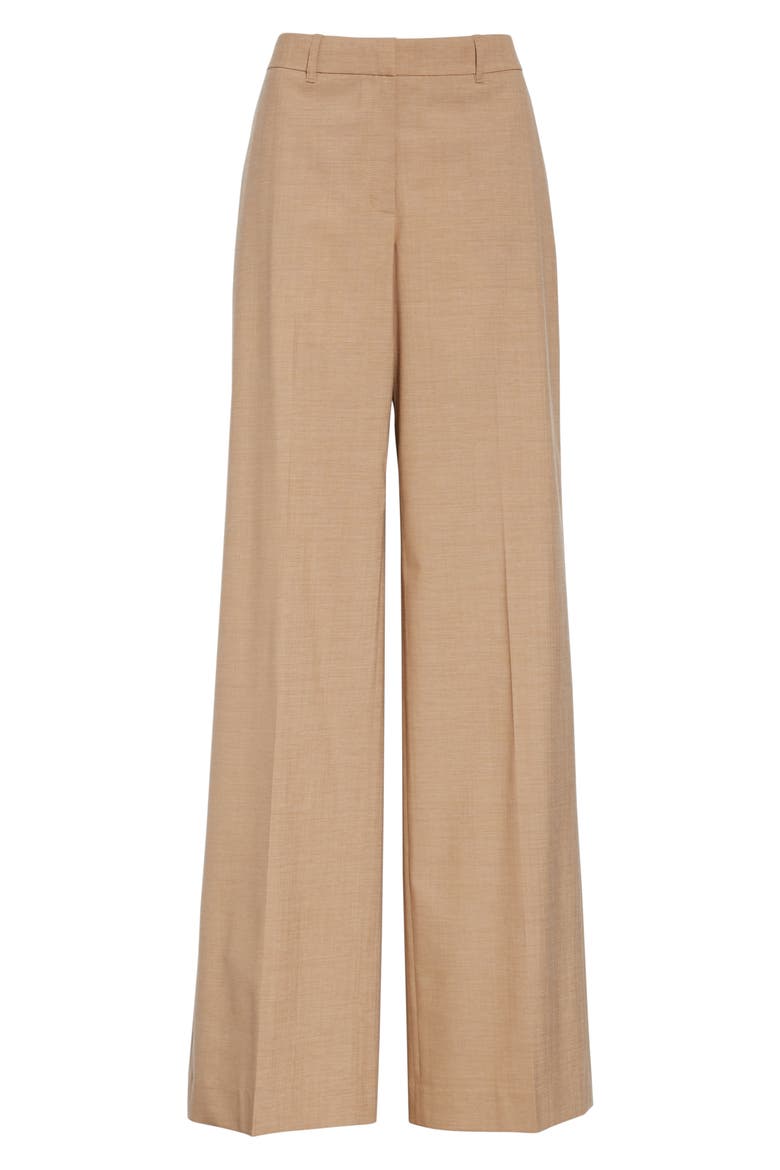 Dalton Stretch Wool Wide Leg Pants, Alternate, color, TEAK MULTI
