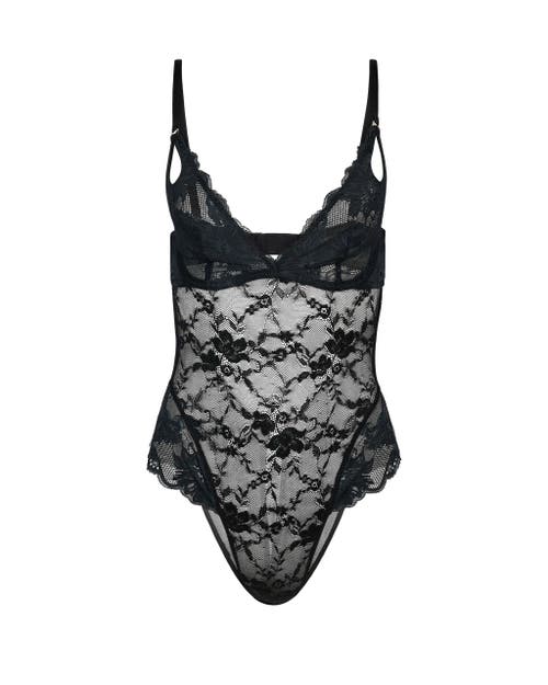 Adore Me Julianna Bodysuit Lingerie In Black