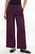 BY DESIGN Fernanda Pinstripe Wide Leg Pants