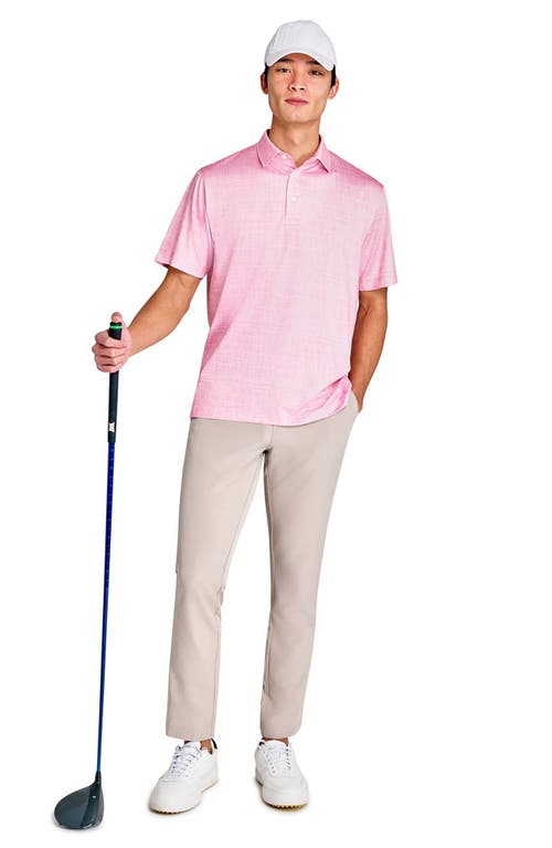 Construct Chambray Polo In Coral