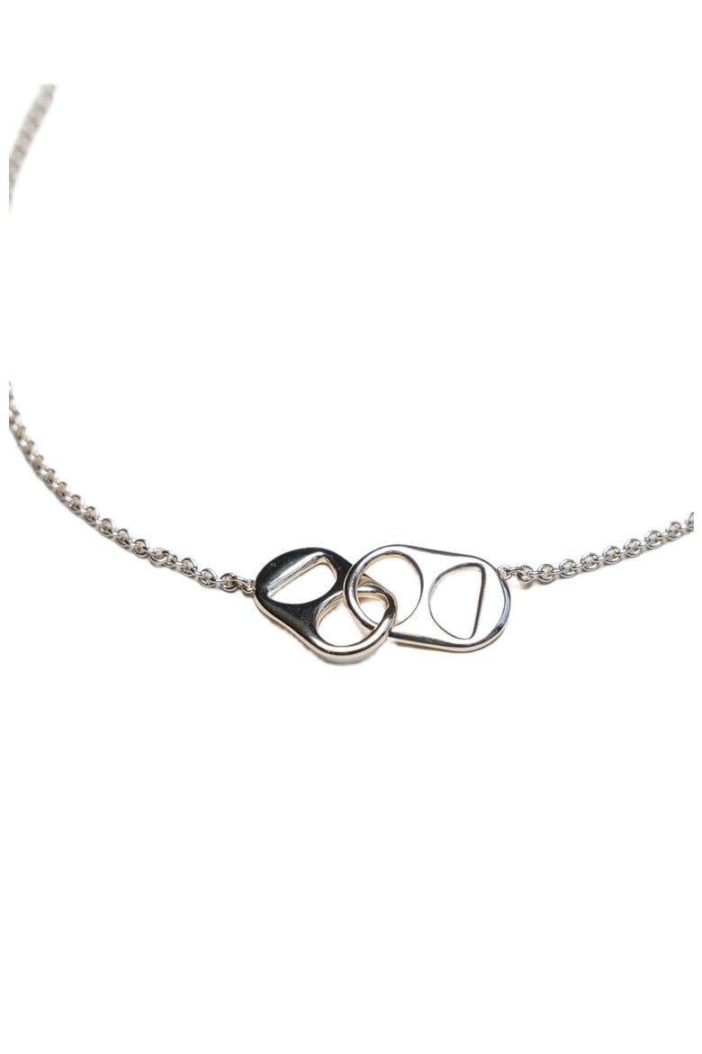Soda Tab Necklace, Alternate, color, Silver